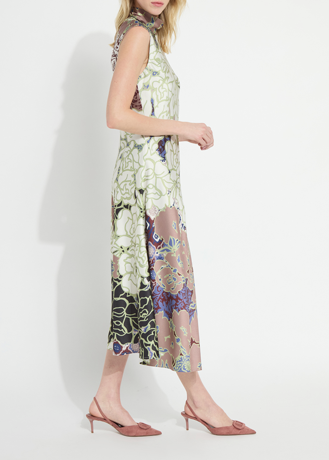 Flora Mock Neck Dress