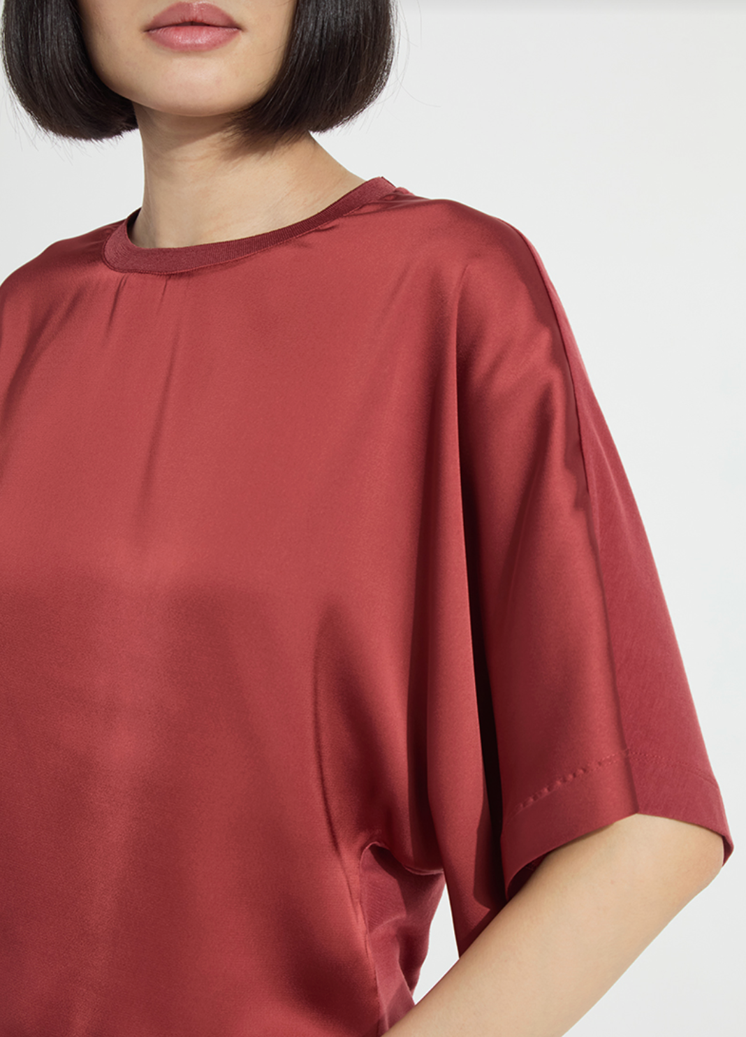 Ginger Mix-Media Dolman Tee
