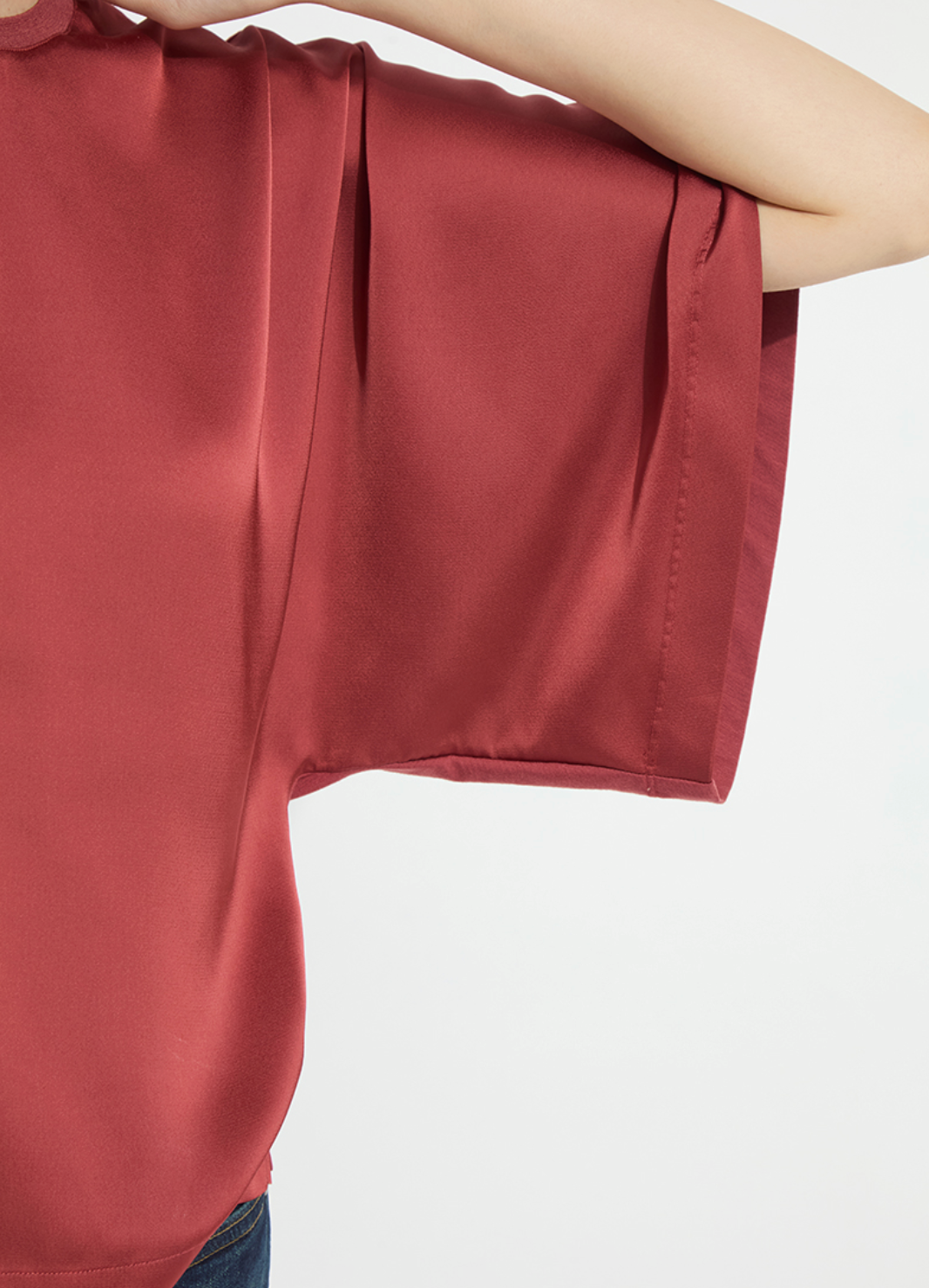 Ginger Mix-Media Dolman Tee