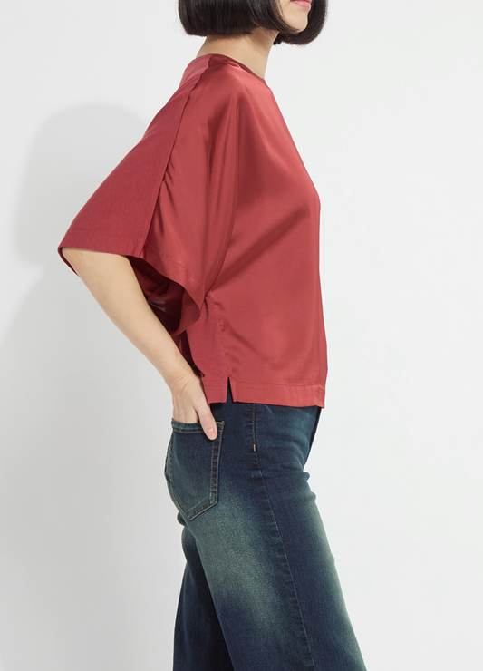 Ginger Mix-Media Dolman Tee