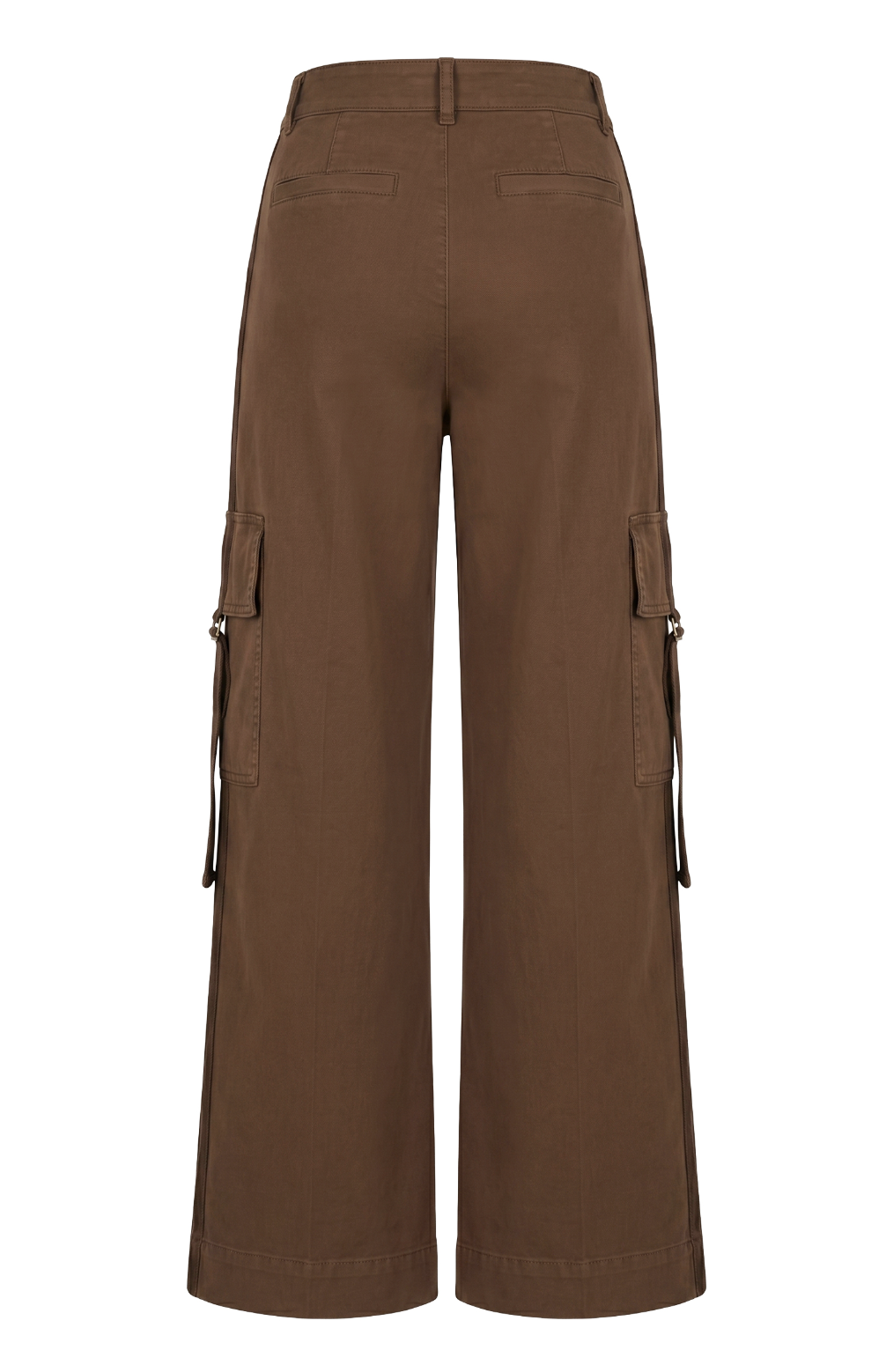 Mid Rise Wide Leg Cargo Pants