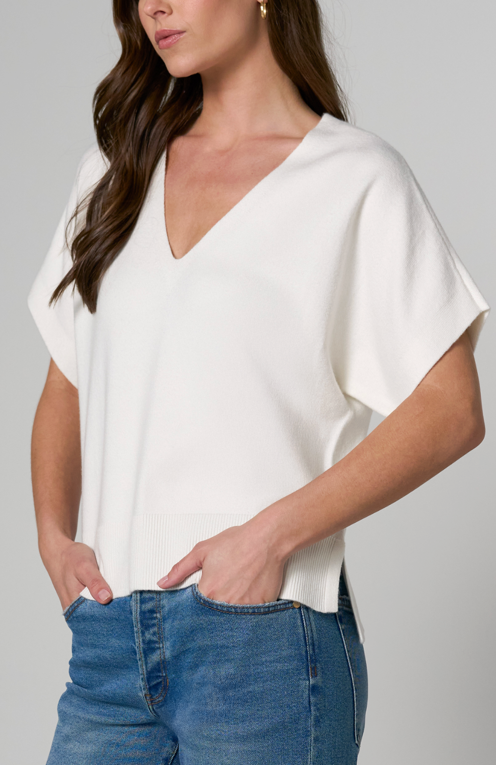 V-Neck Dolman Pullover