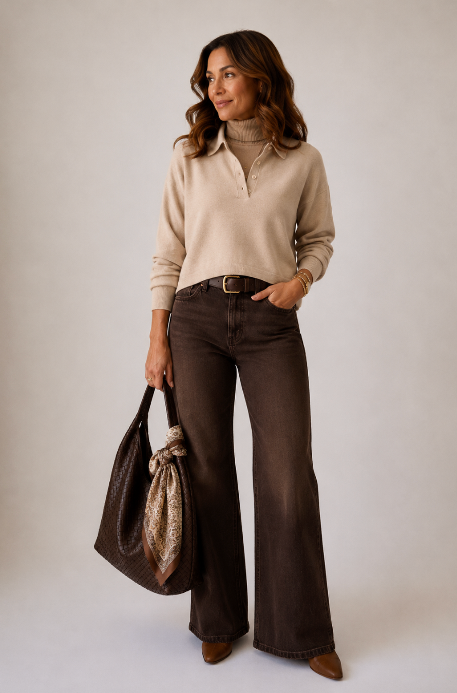 Pink Floyd Knit Polo Sweater