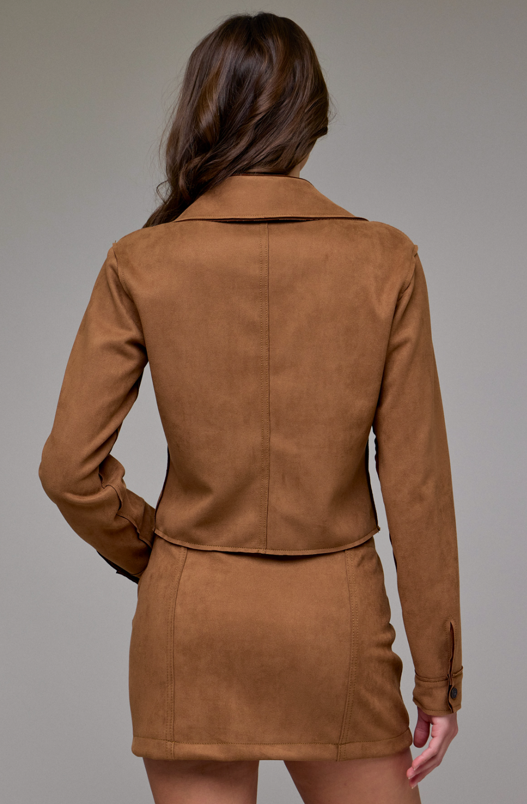 Suede Button-Up Shirt