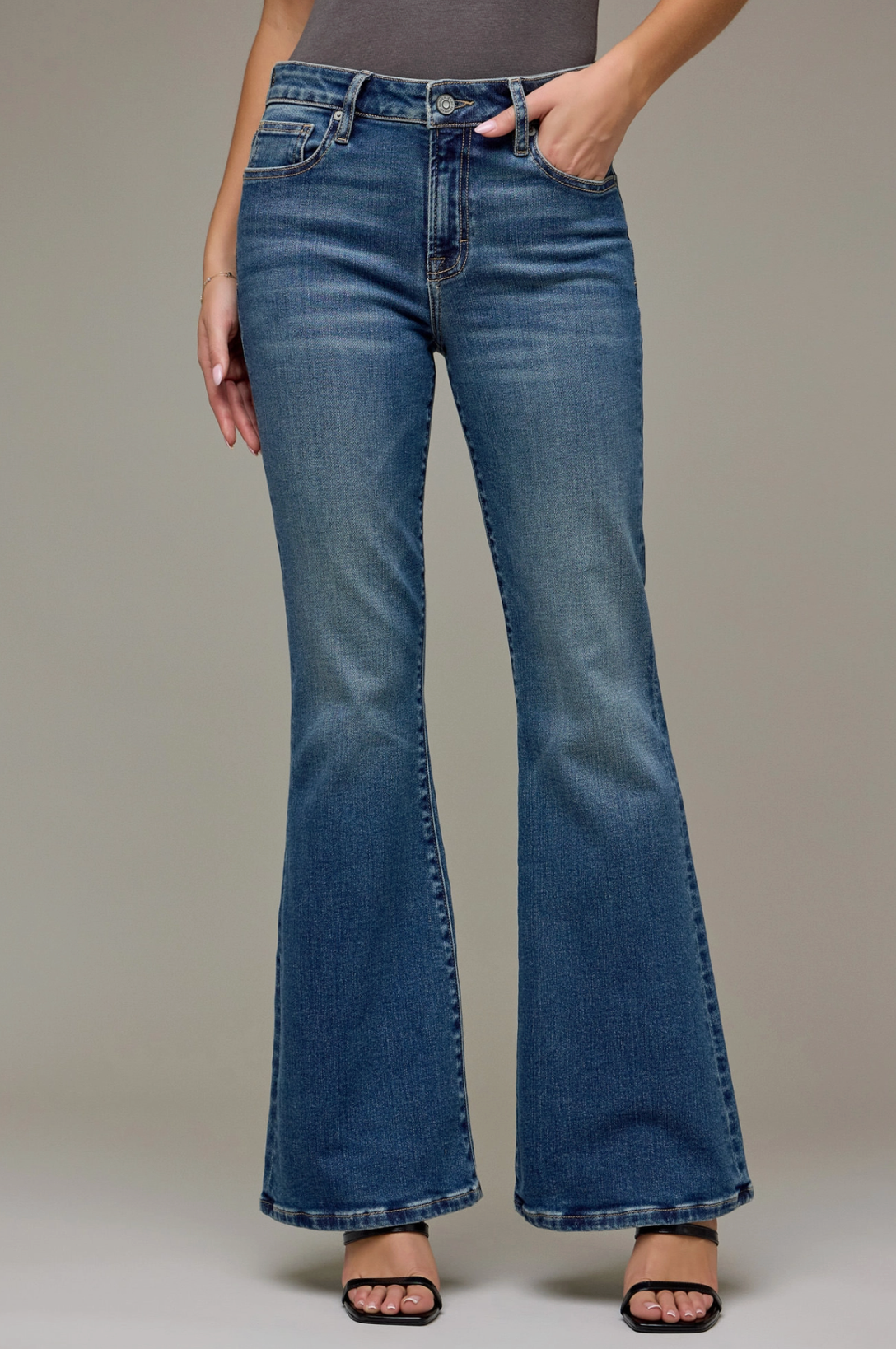 Dark Vintage Flare Jean