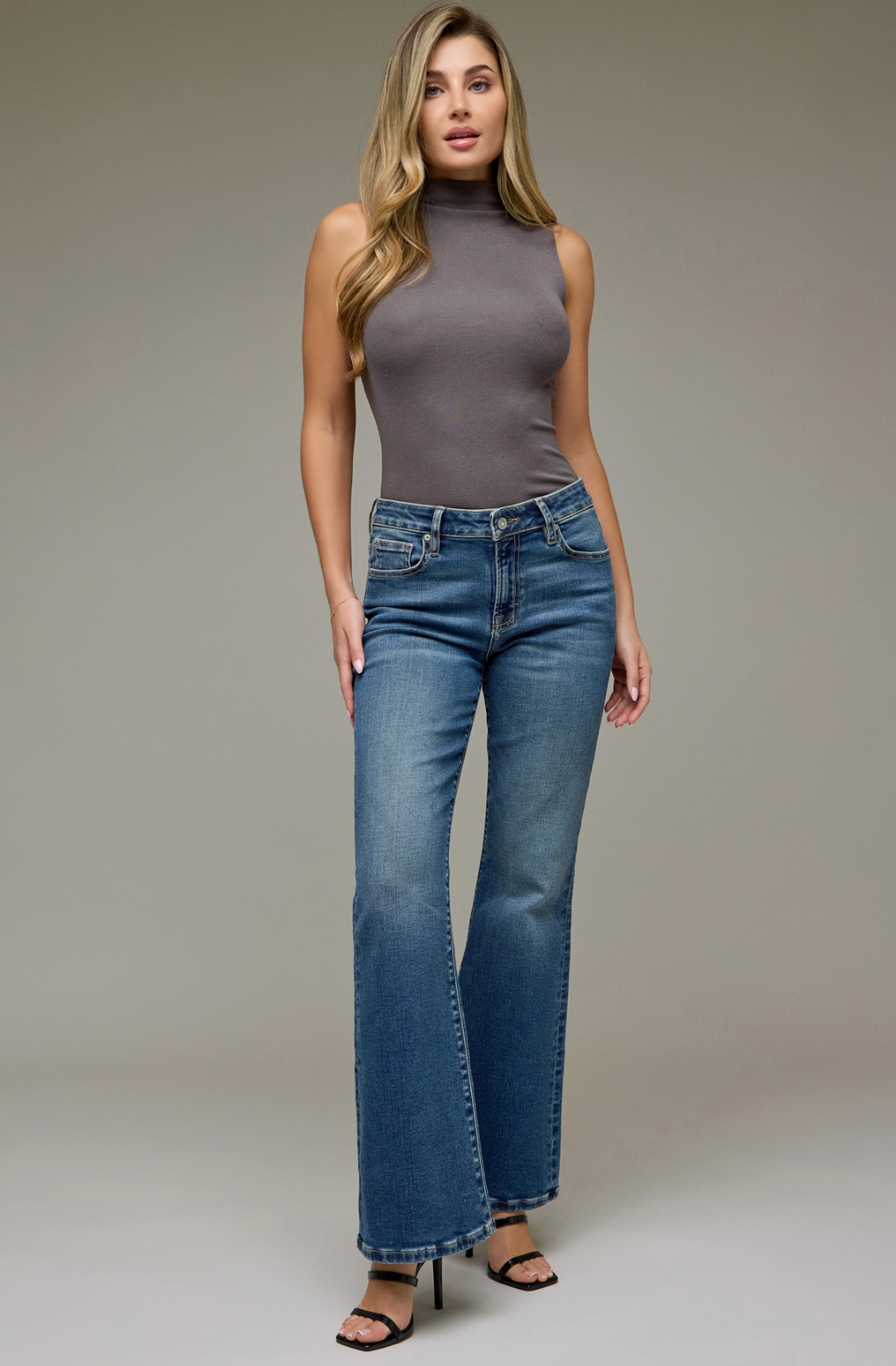 Dark Vintage Flare Jean