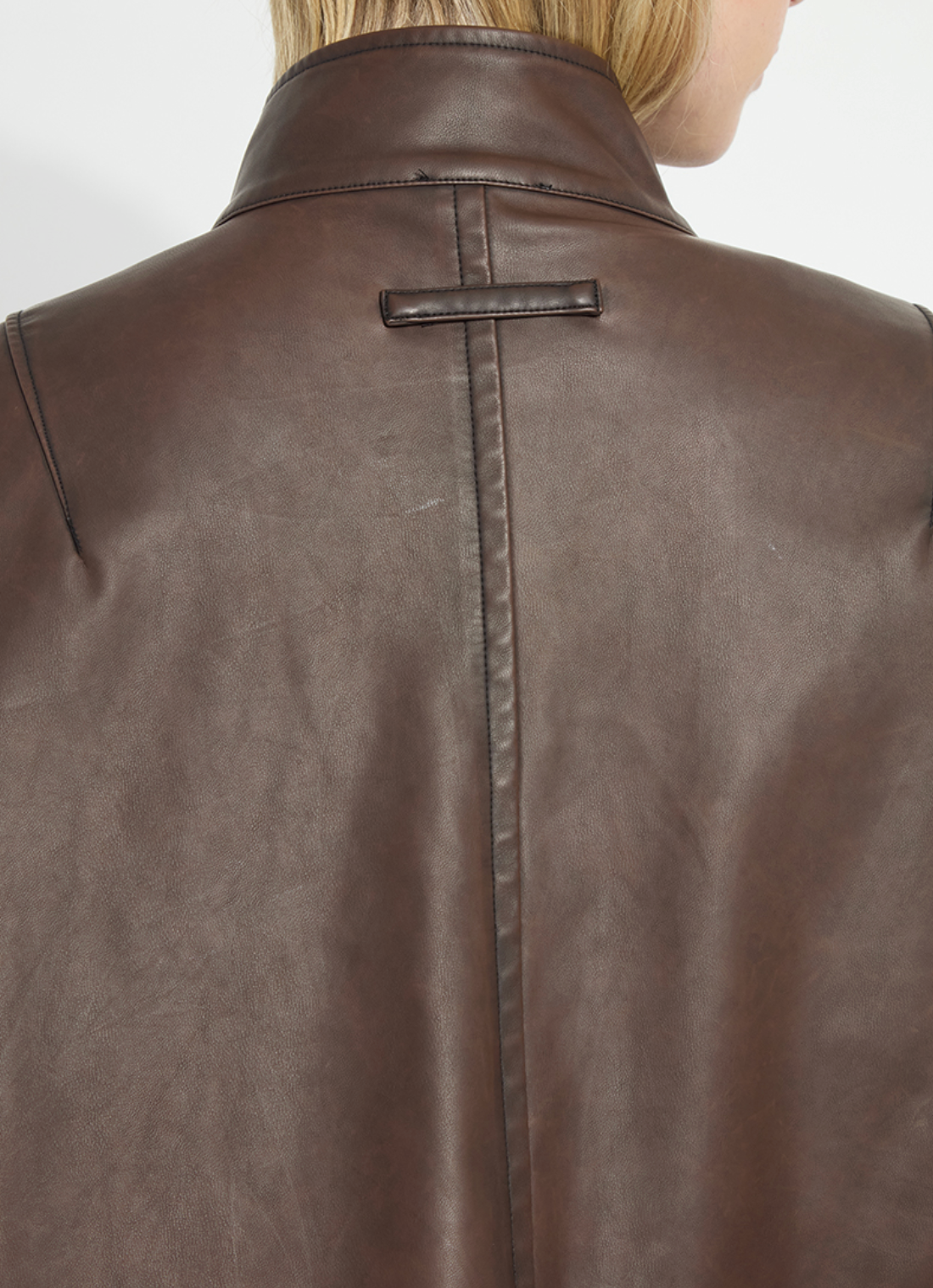 Mina Oversized Vegan Leather Coat