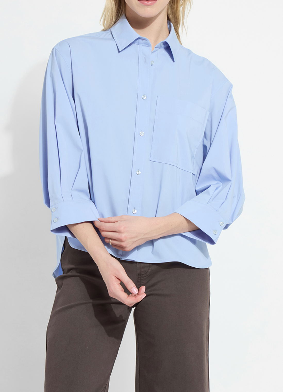 Enid Oversized Cropped Shirt