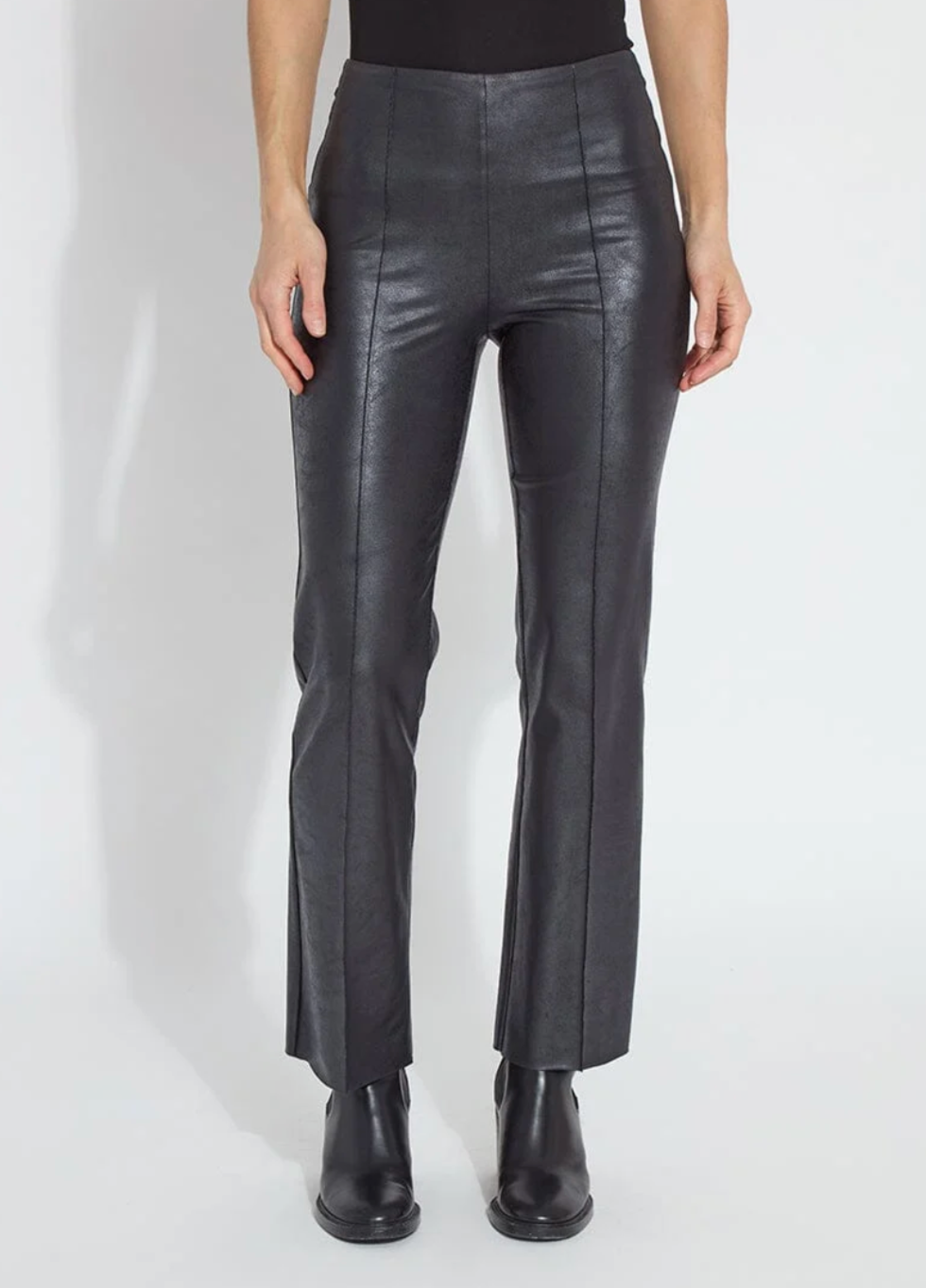 Elysse Foiled Leather Pant