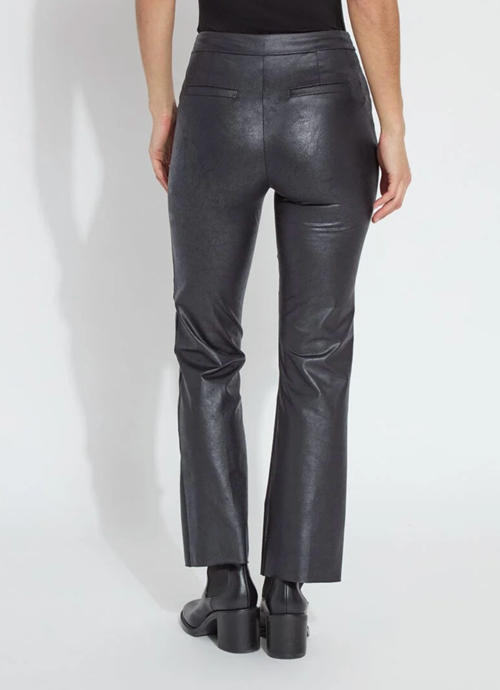 Elysse Foiled Leather Pant