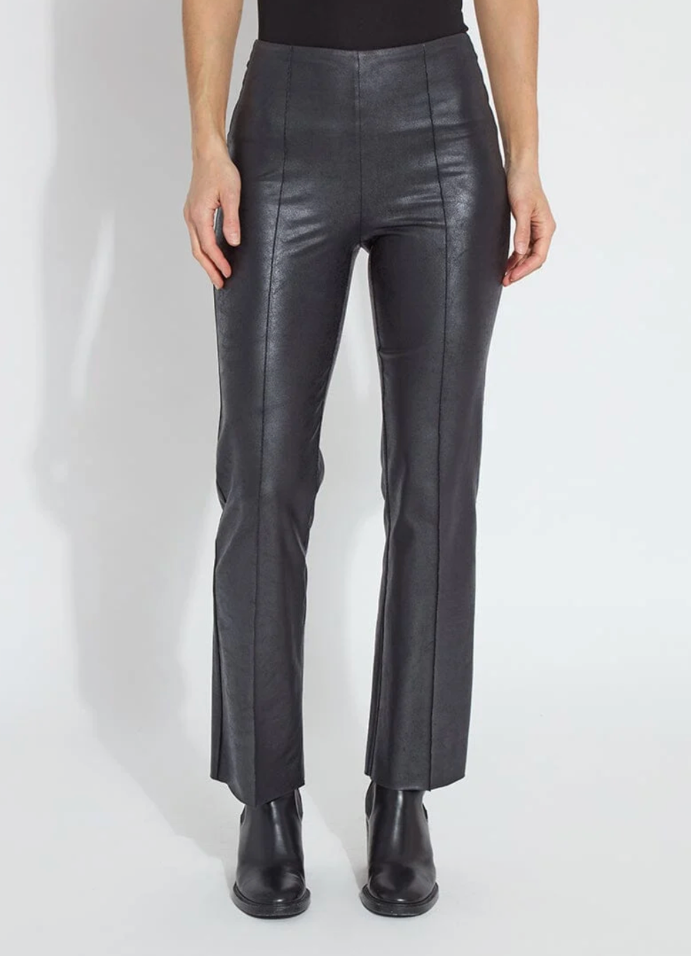 Elysse Foiled Leather Pant