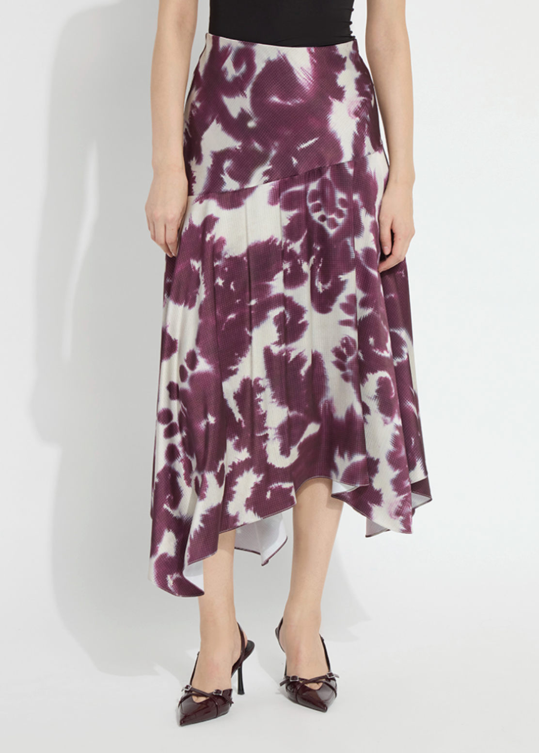 Rosalind Asymmetric Midi Skirt