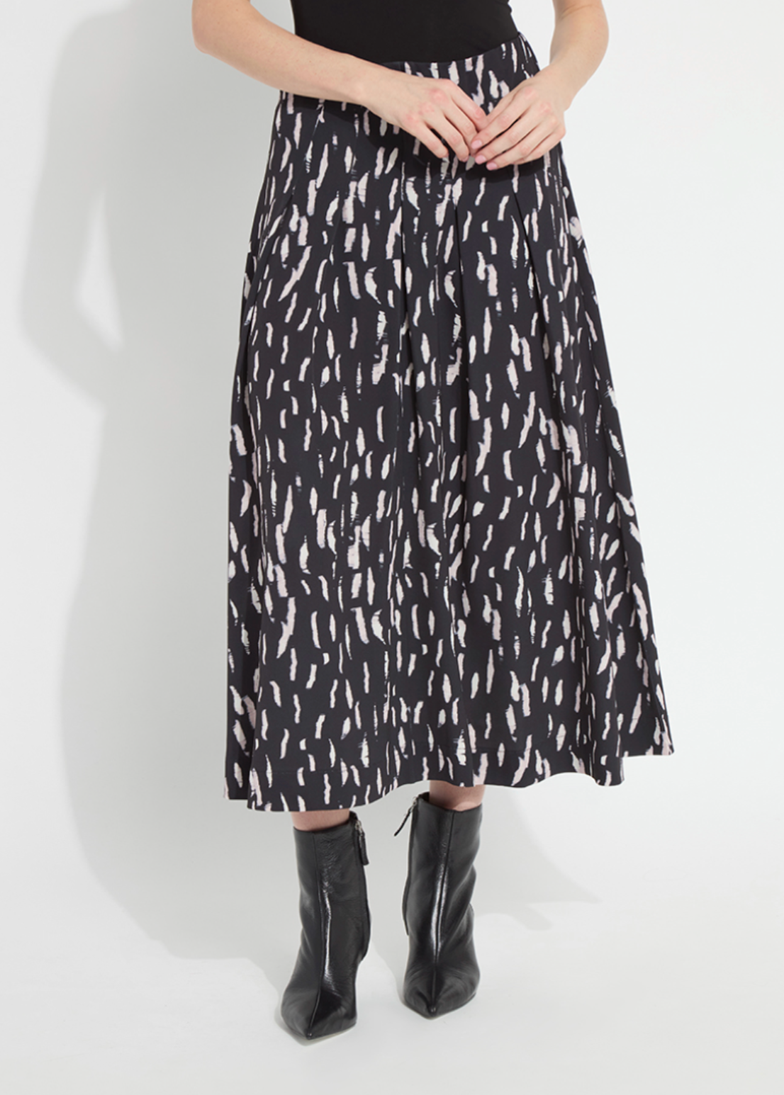 Hollis Pleated Midi Skirt
