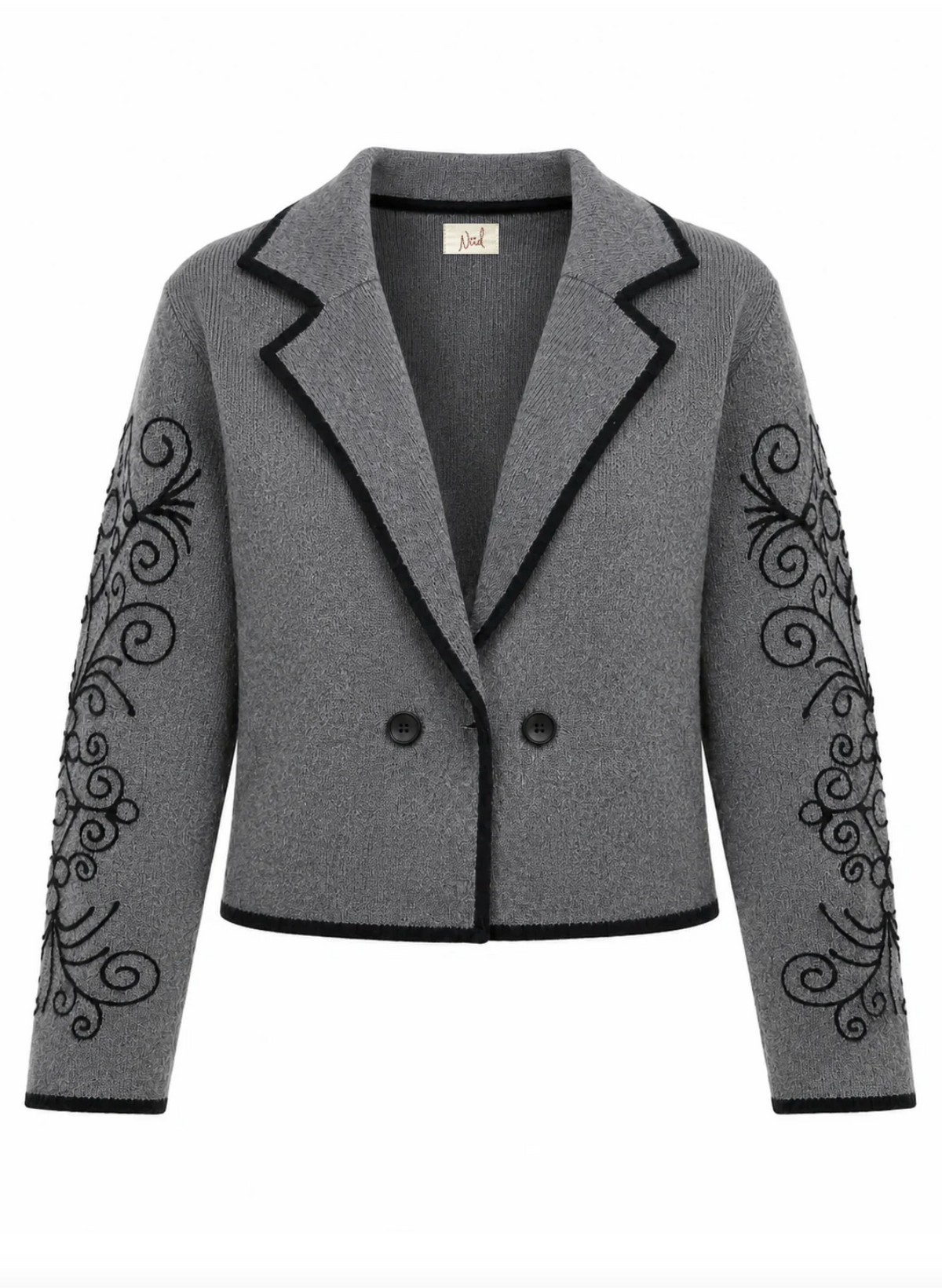 Fir Embroidered Shirt Jacket