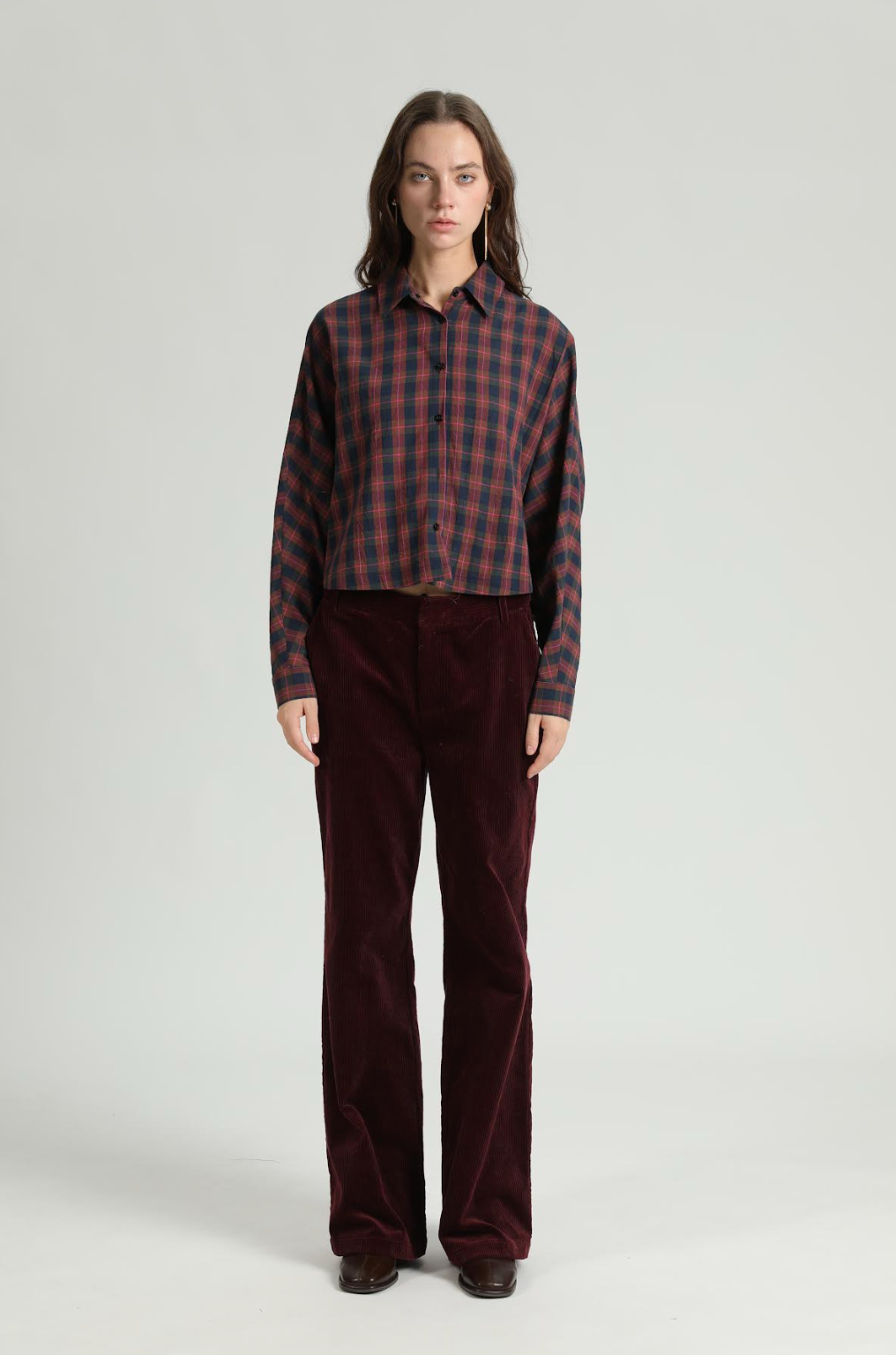Autumn Plaid Button Up