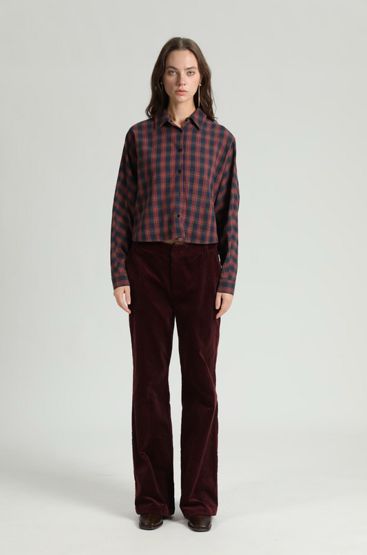 Autumn Plaid Button Up