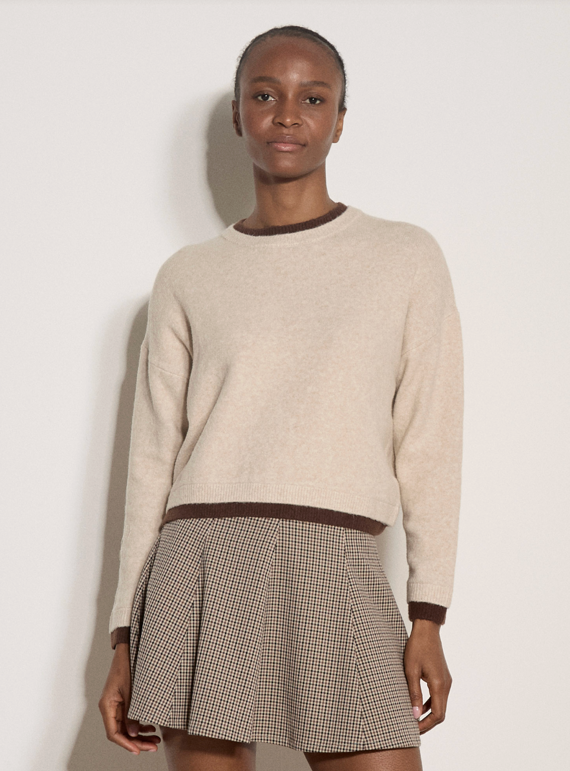 Contrast Colour Layered Oversized Jumper