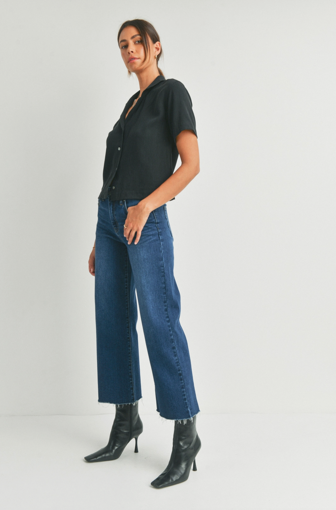 Cynthia Slim Wide Leg Denim
