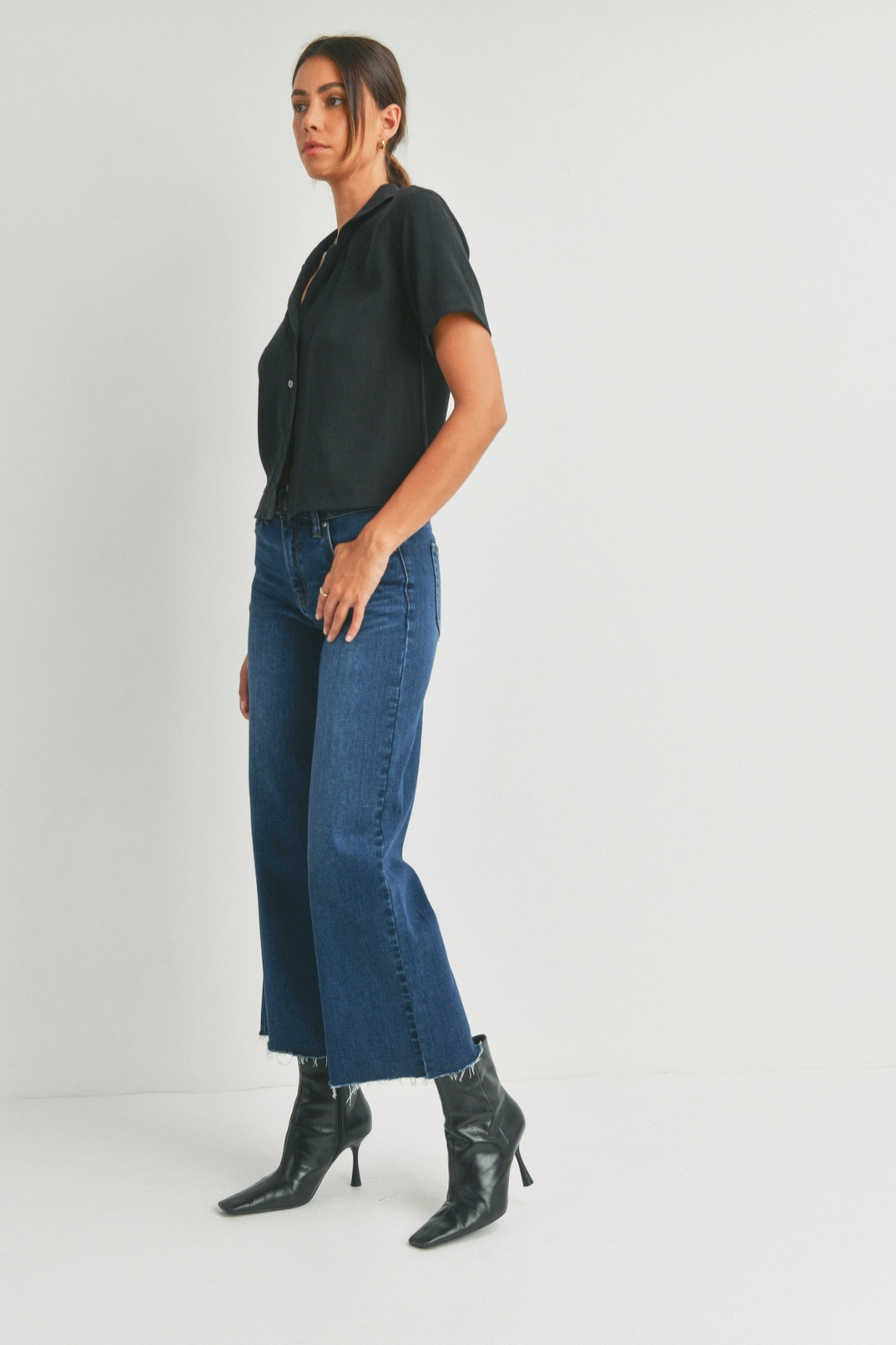 Cynthia Slim Wide Leg Denim