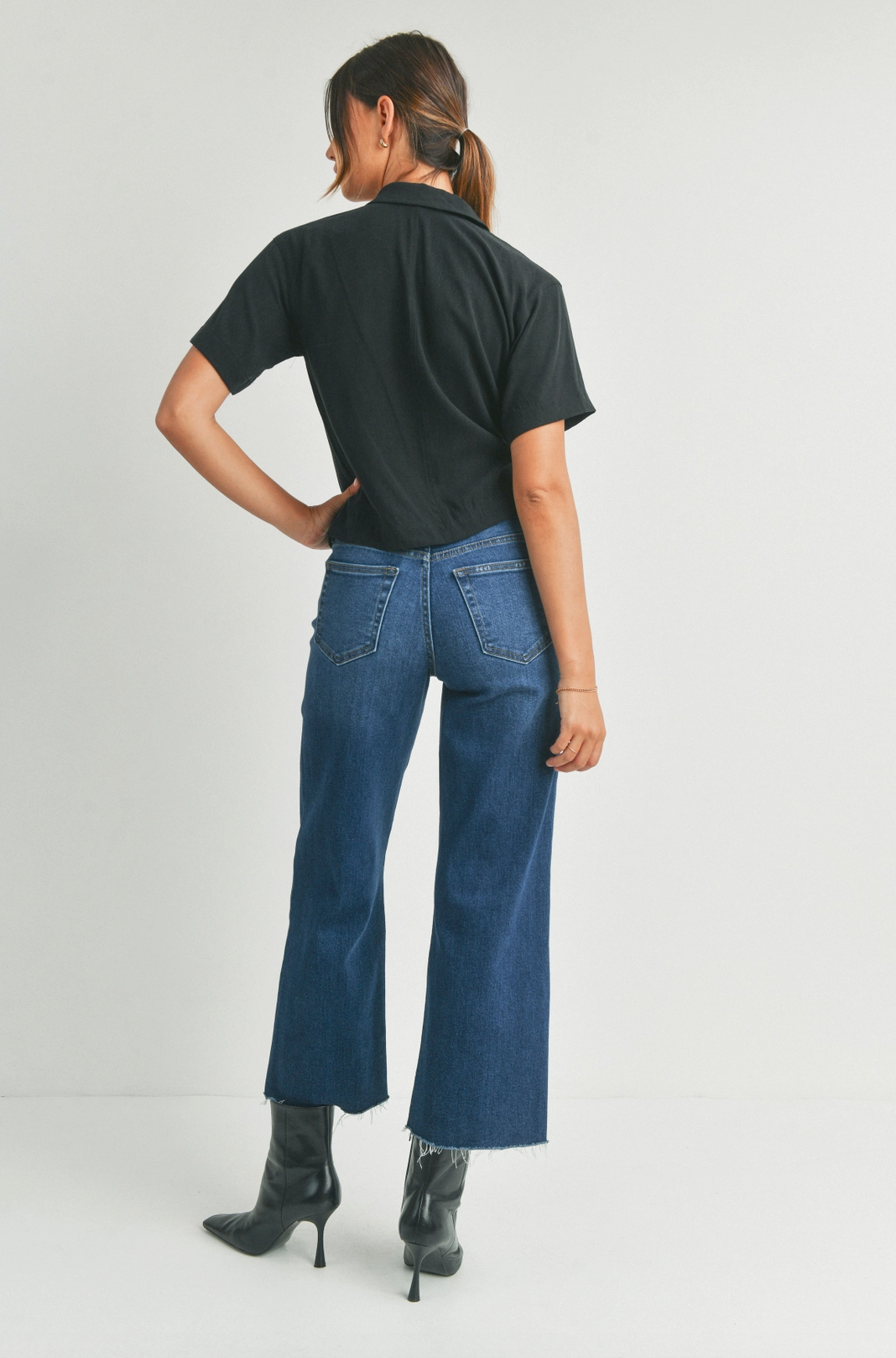Cynthia Slim Wide Leg Denim