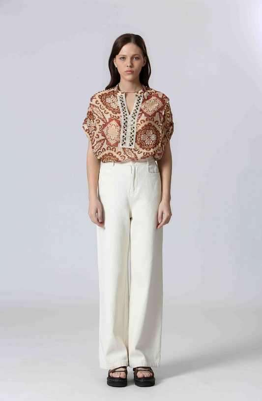 Bessi Bibbed Blouse