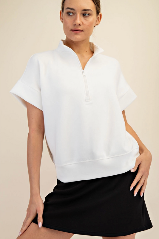 Sport Short Sleeve Quarter Zip