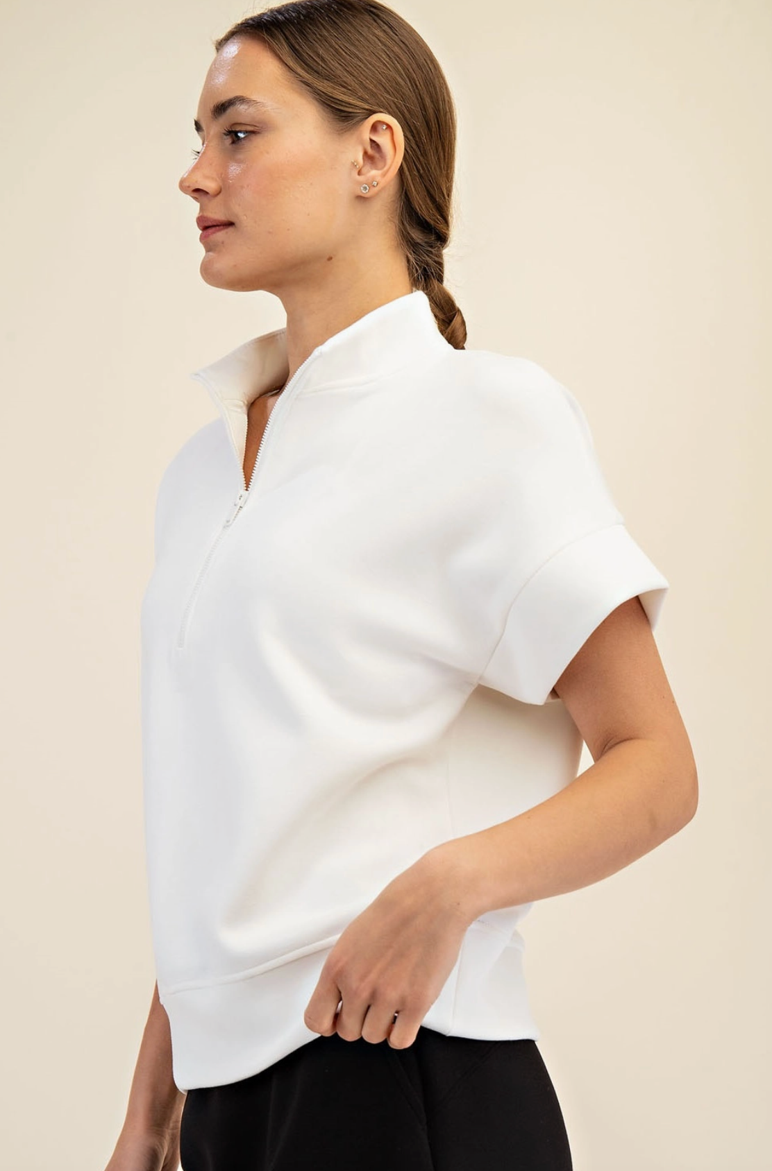Sport Short Sleeve Quarter Zip