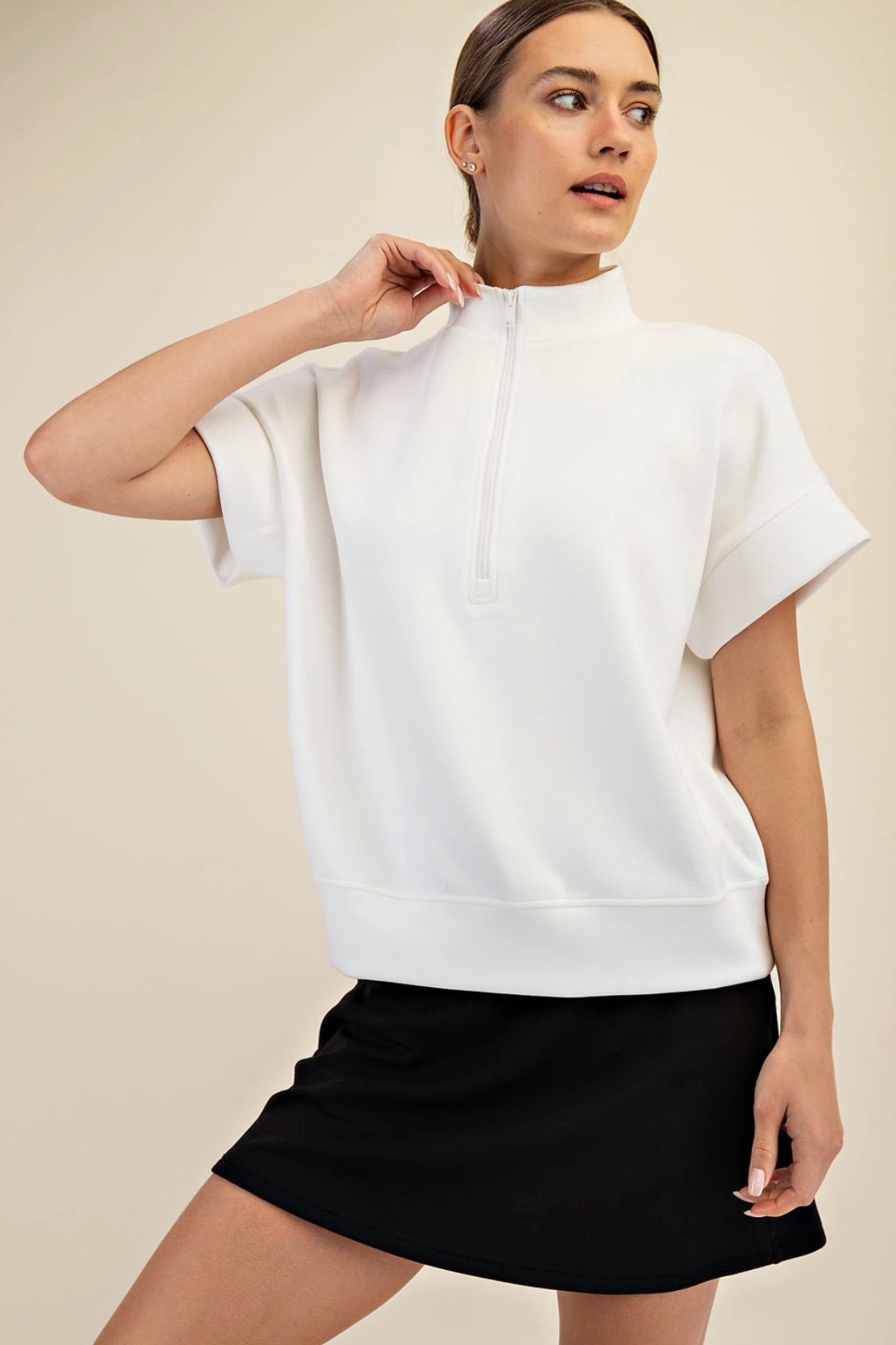 Sport Short Sleeve Quarter Zip