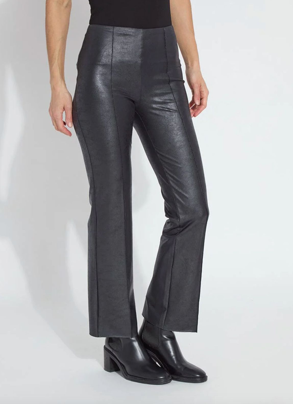 Elysse Foiled Leather Pant