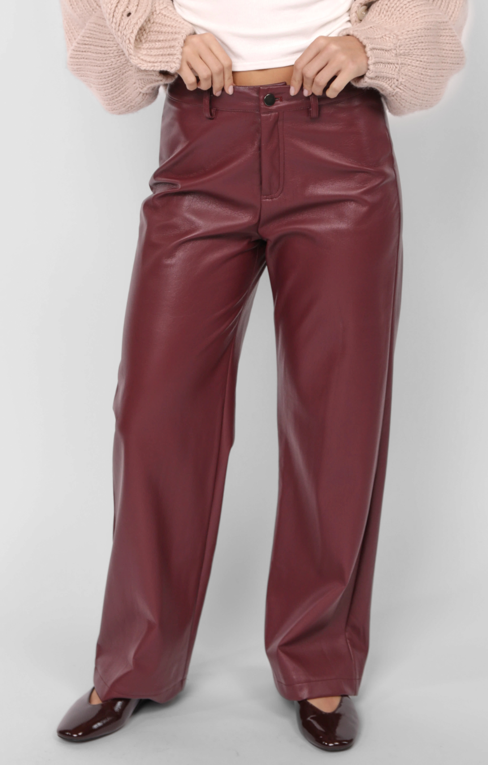 Night Vision Faux Leather Pants