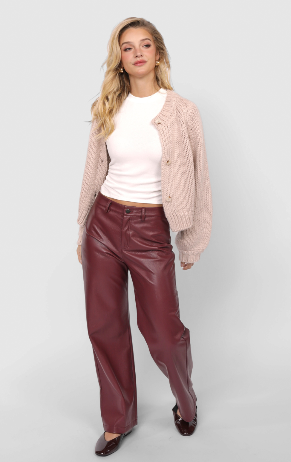 Night Vision Faux Leather Pants