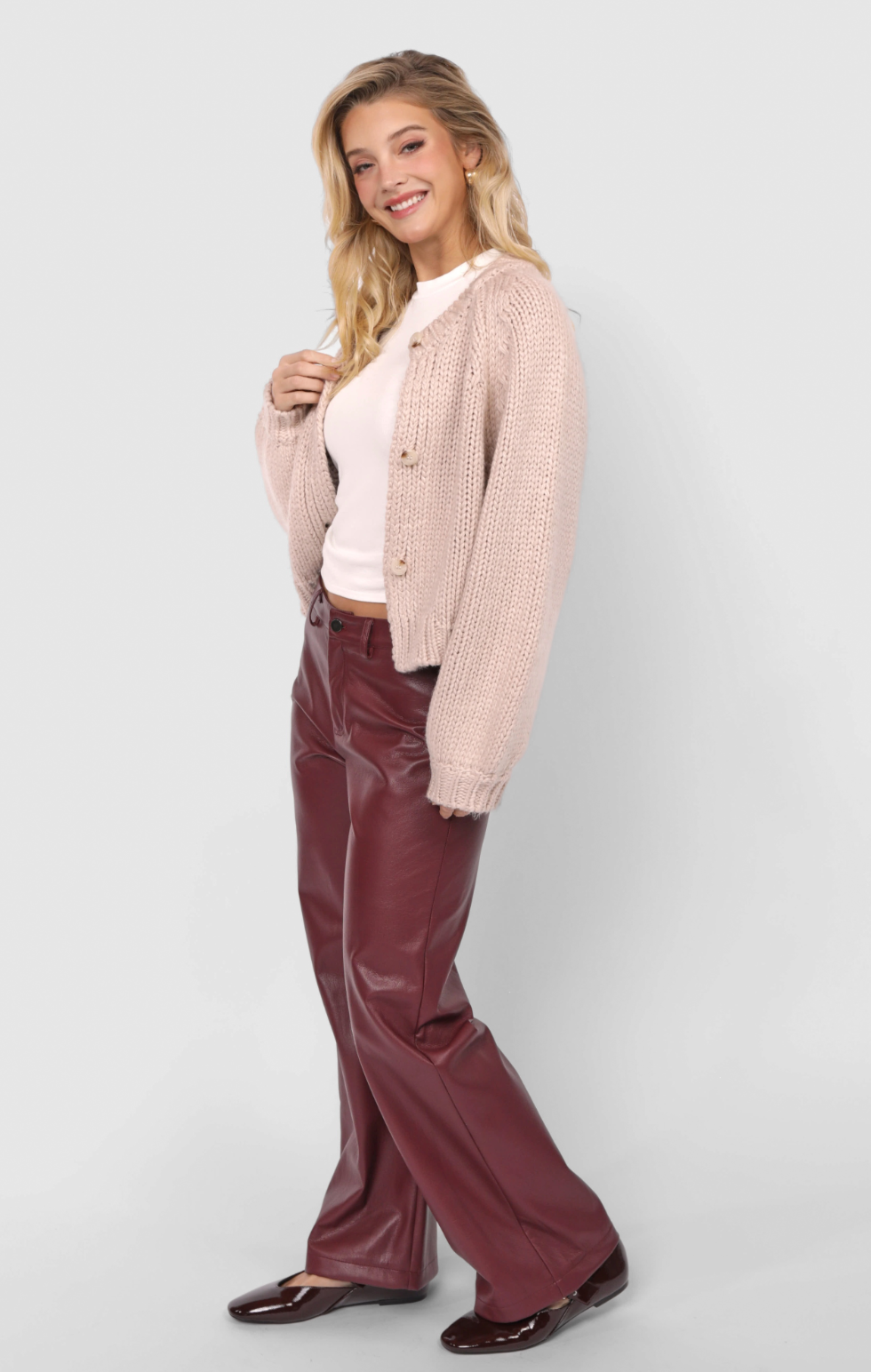 Night Vision Faux Leather Pants