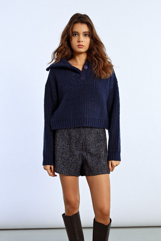 Bennet Button Knit