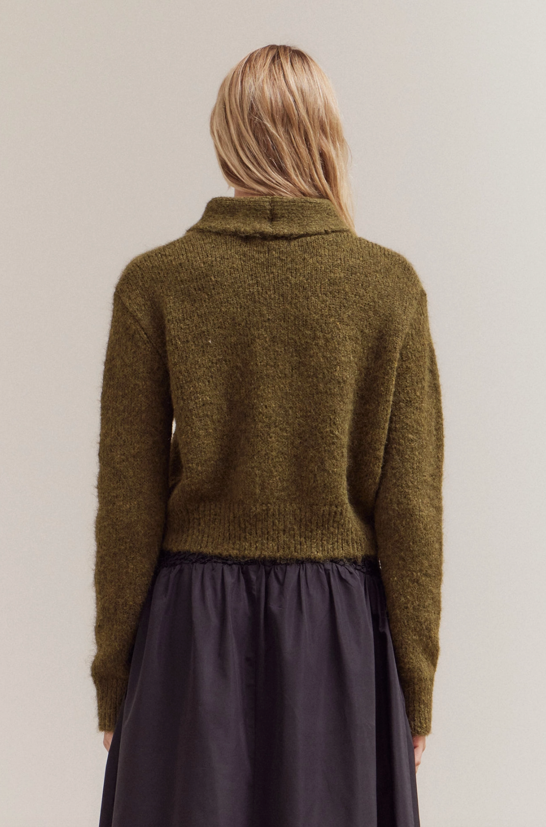 Moss Collar Neck Cardigan