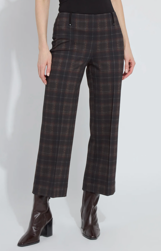 Livia Plaid Ponte Pants