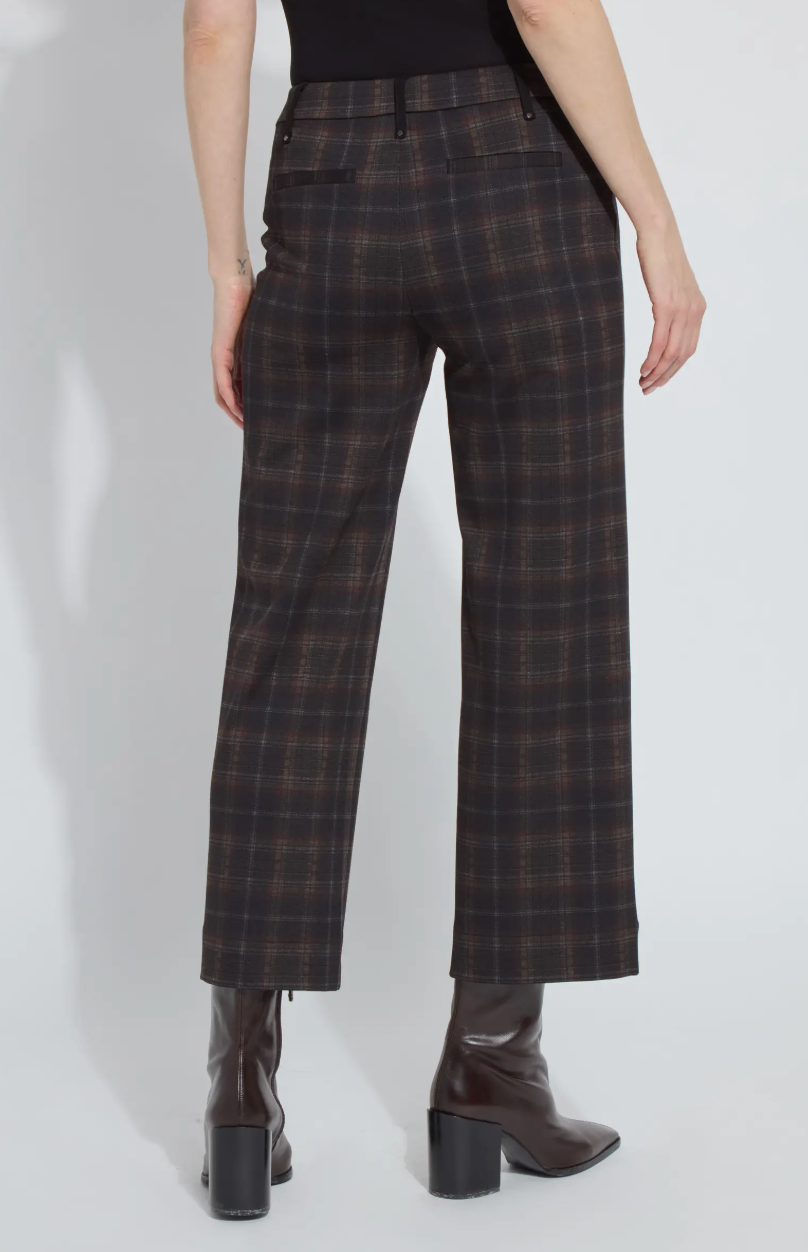 Livia Plaid Ponte Pants