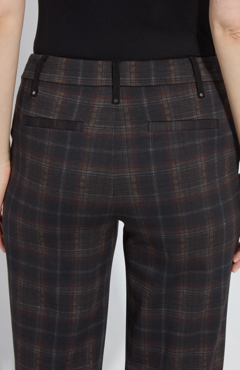 Livia Plaid Ponte Pants