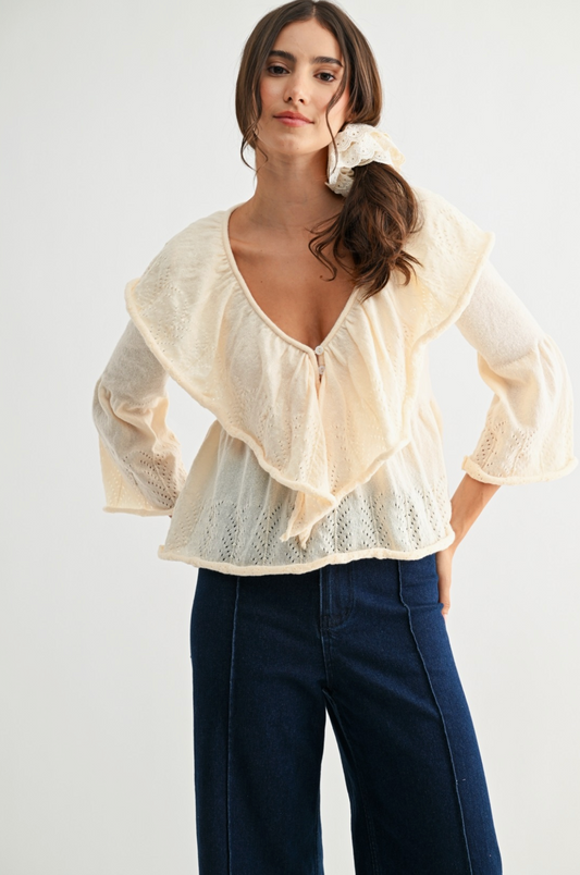 Renae Ruffle Knit