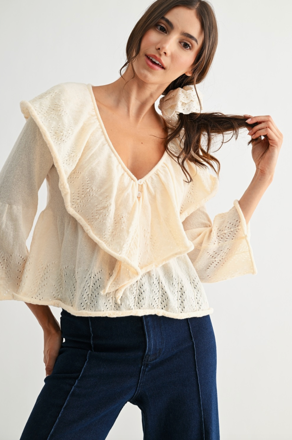 Renae Ruffle Knit