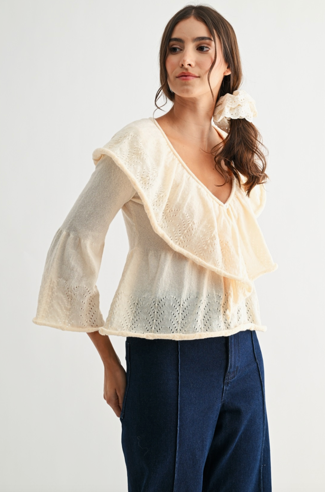 Renae Ruffle Knit