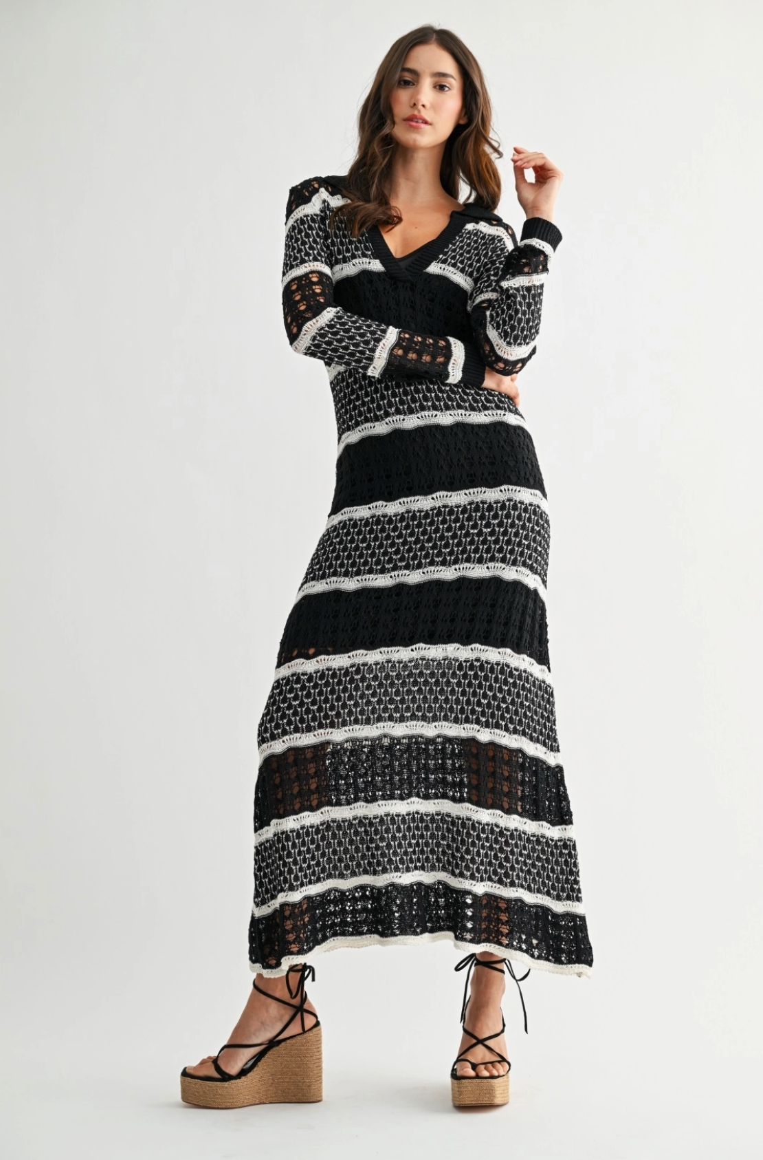 Kira Crochet Knit Maxi