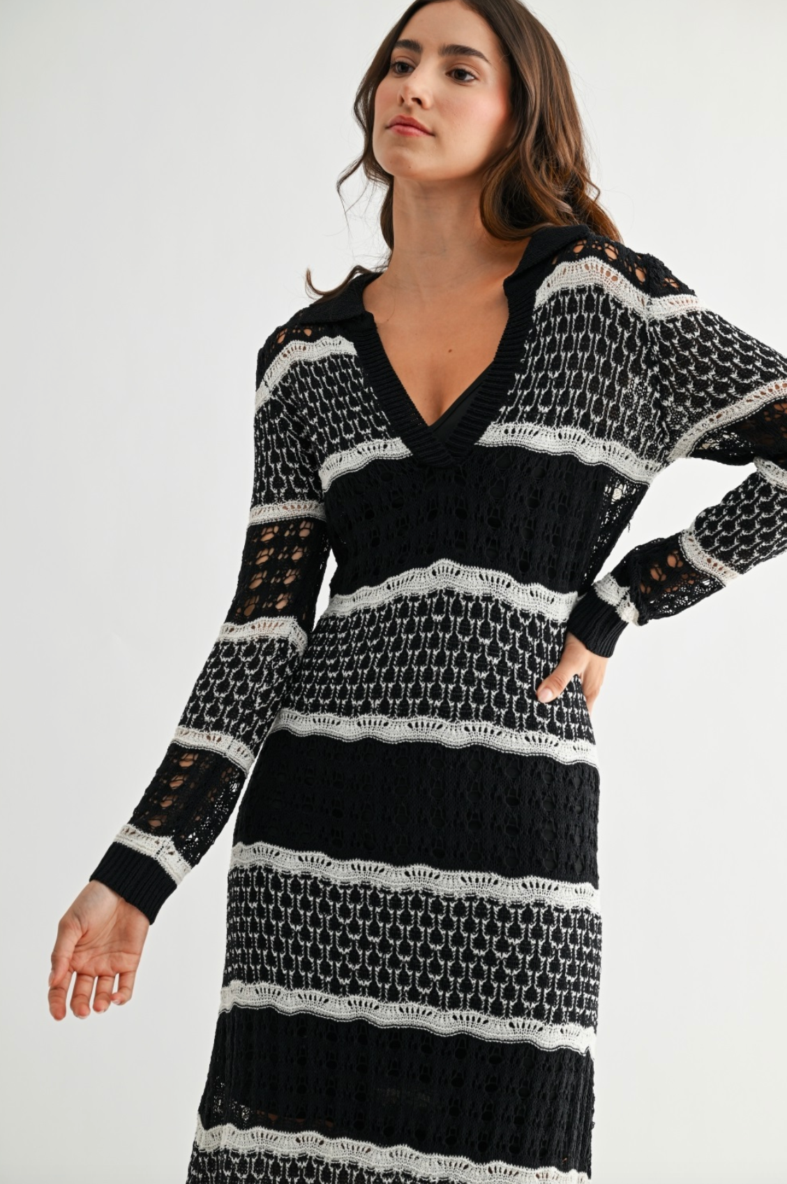 Kira Crochet Knit Maxi