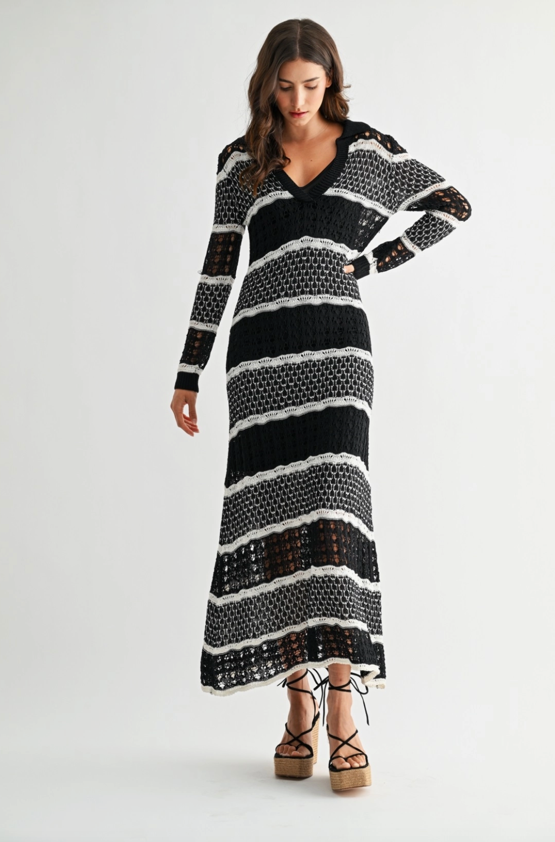 Kira Crochet Knit Maxi