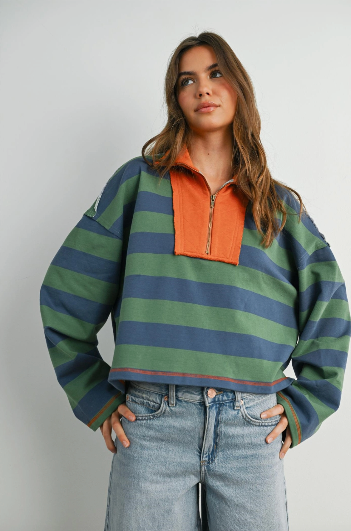 Where's My Striped Quarter-Zip