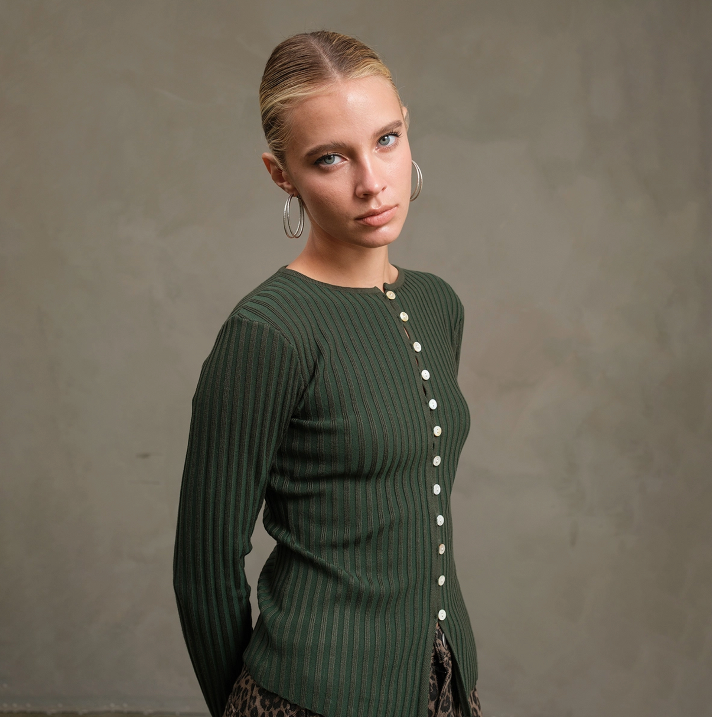 Sammi Knit Button Top