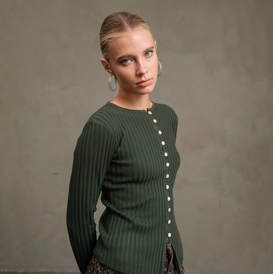 Sammi Knit Button Top