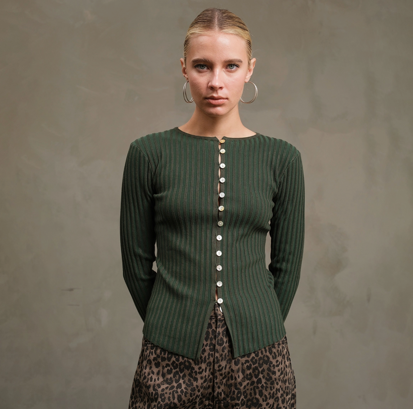 Sammi Knit Button Top