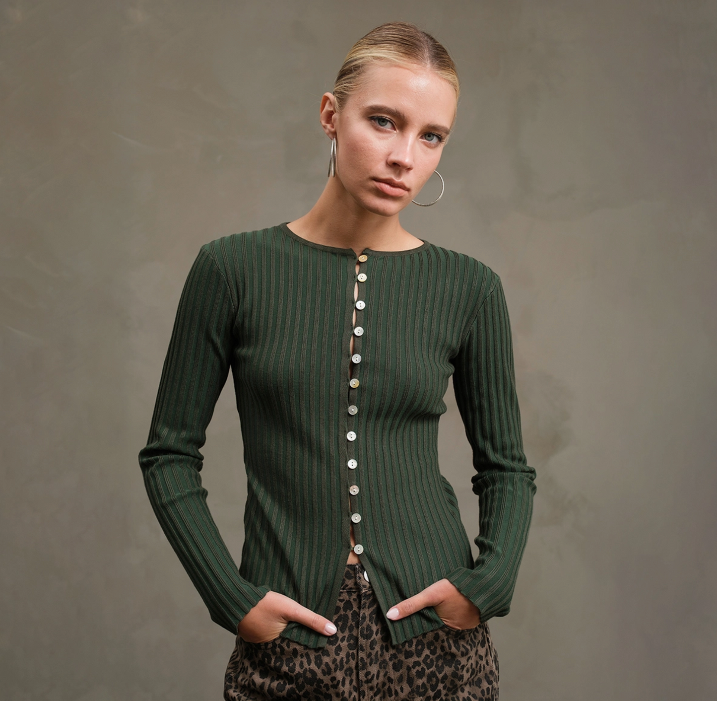 Sammi Knit Button Top