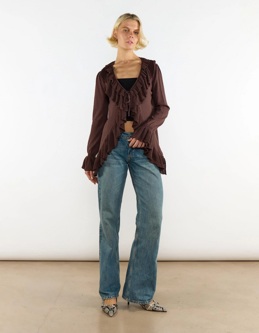 Rudy Ruffle Front Top