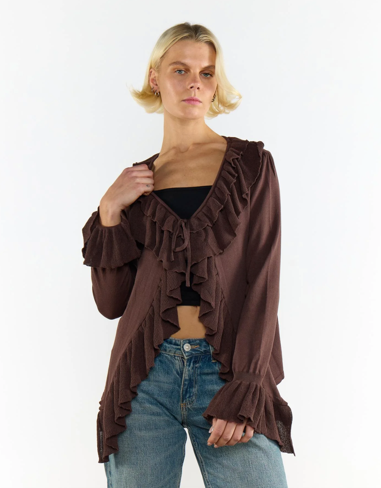 Rudy Ruffle Front Top